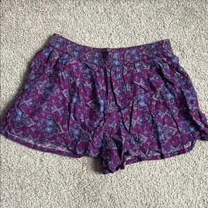 Mossimo Supply Co. Purple and Blue Women's Shorts